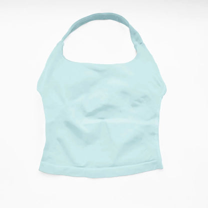 Halter Crop Top in Cloud Blue by Veyaria
