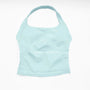 Halter Crop Top in Cloud Blue