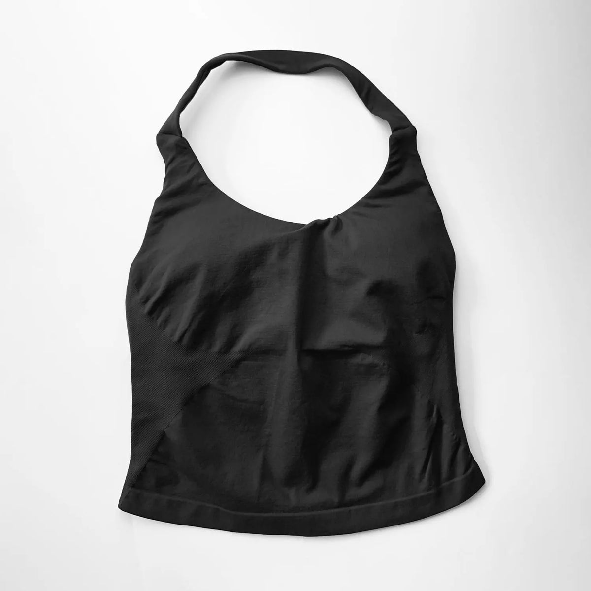 Halter Crop Top in Black by Veyaria