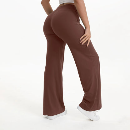 Straight Leg Leggings in Coffee Brown by Veyaria