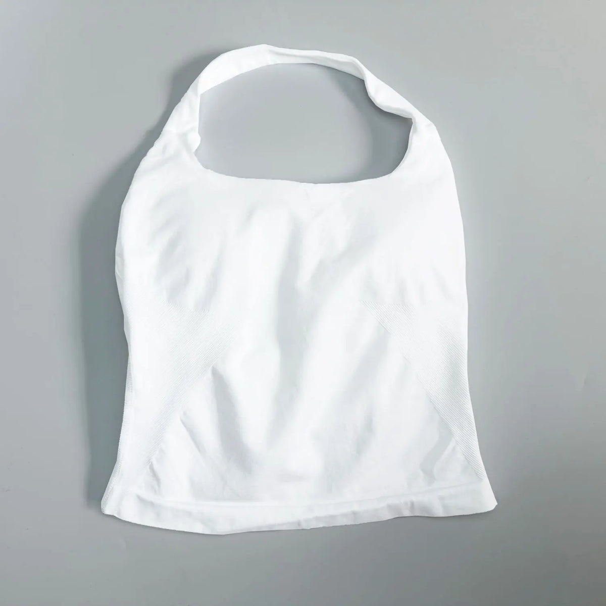 Halter Crop Top in White by Veyaria