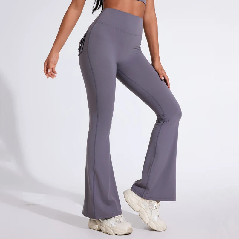 Cargo Flare Leggings by Veyaria