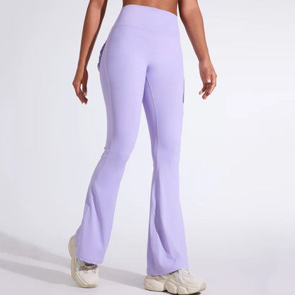 Cargo Flare Leggings by Veyaria