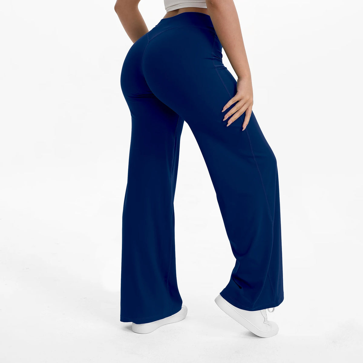 Straight Leg Leggings in Ink Blue by Veyaria
