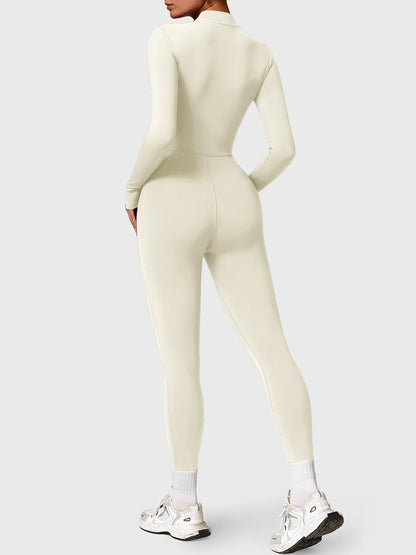 NORDÉA Winter Jumpsuit in Beige, back view