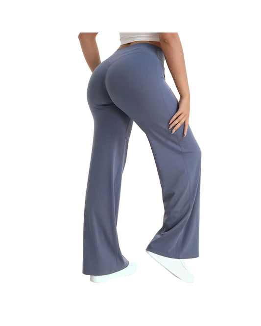 Straight Leg Leggings in Blue Grey by Veyaria